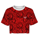 Red Garden Crop Top