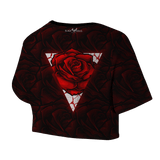 Red Rose Crop Top