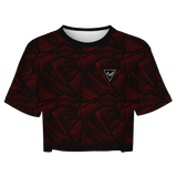 Red Rose Crop Top