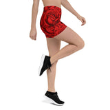 Red Garden Shorts