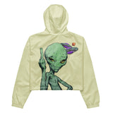 I Am An Alien Cropped Windbreaker