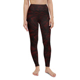 Red Rose Luxe Yoga Leggings