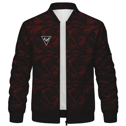 Red Rose Bomber Jacket