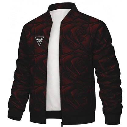Red Rose Bomber Jacket