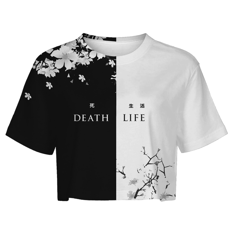 Death & Life  Crop Top