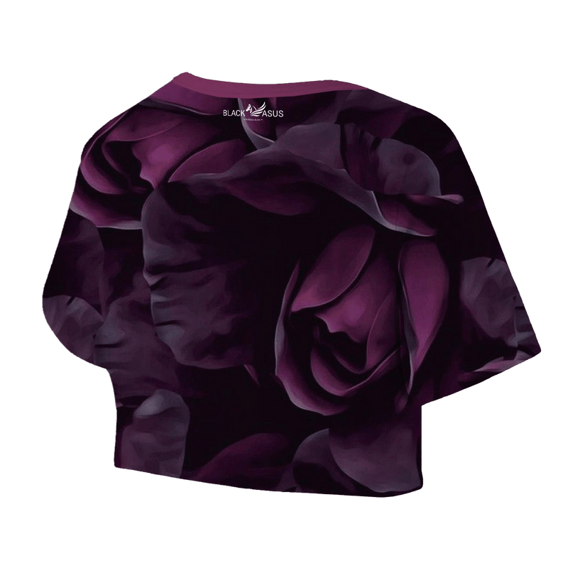 Purple Bloom Crop Top