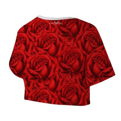 Red Garden Crop Top