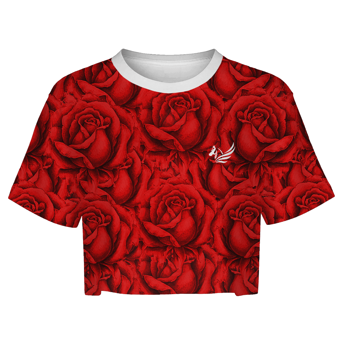 Red Garden Crop Top