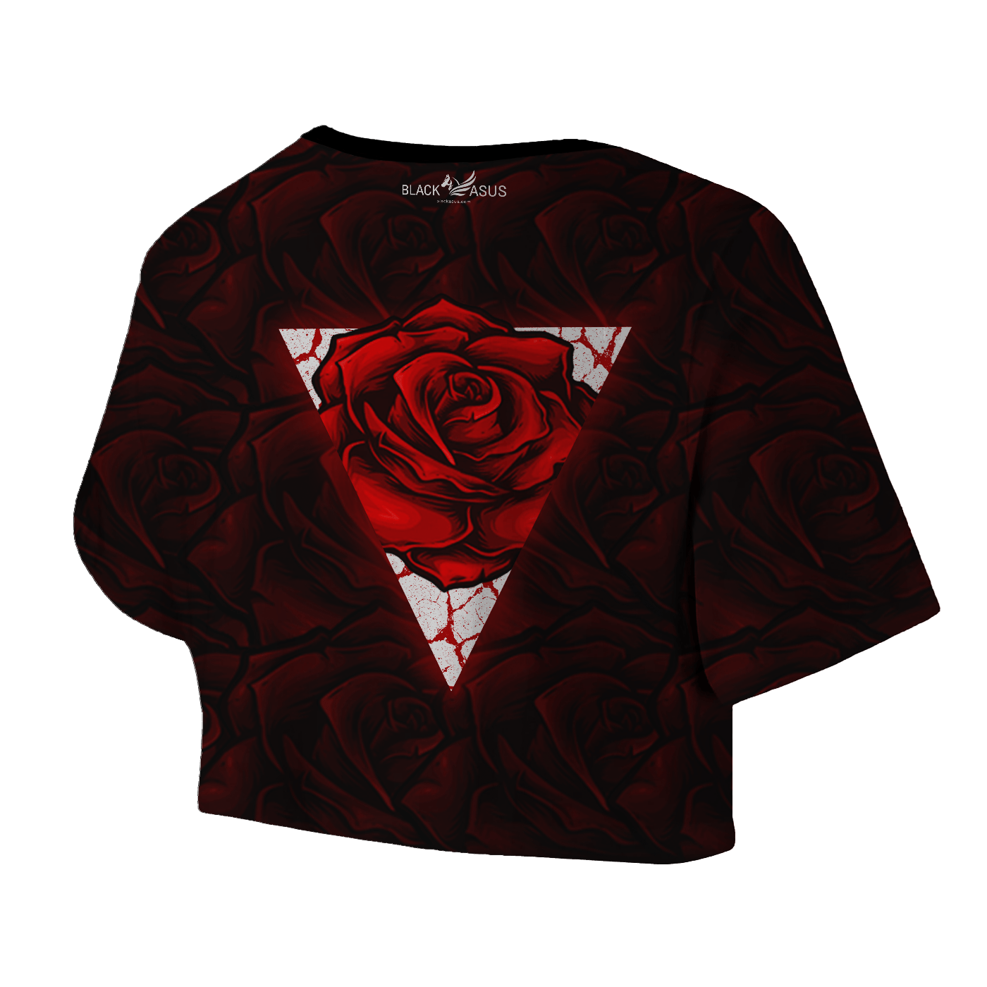 Red Rose Crop Top