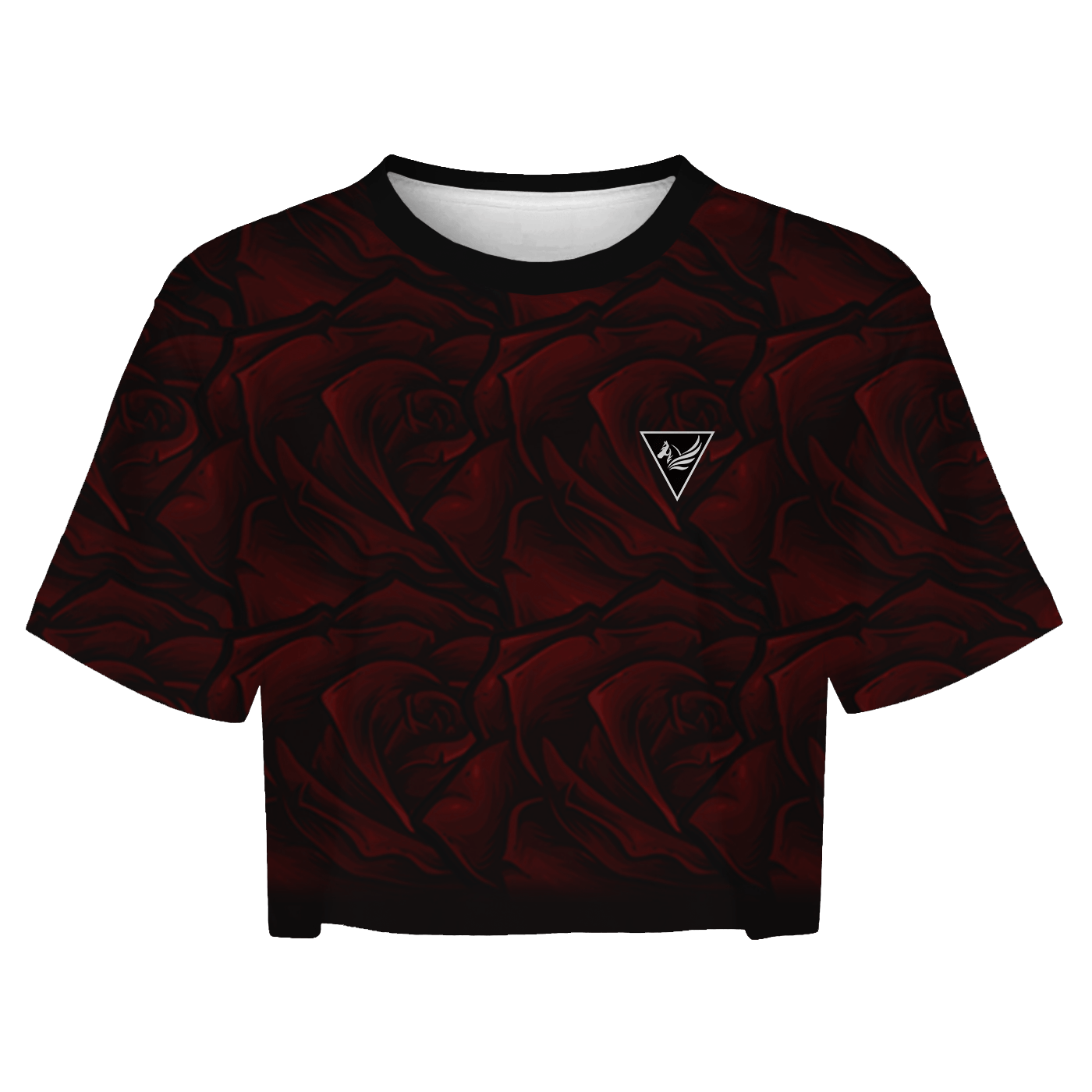 Red Rose Crop Top