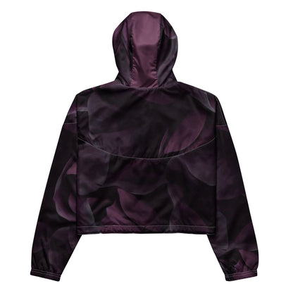 Purple Bloom Cropped Windbreaker