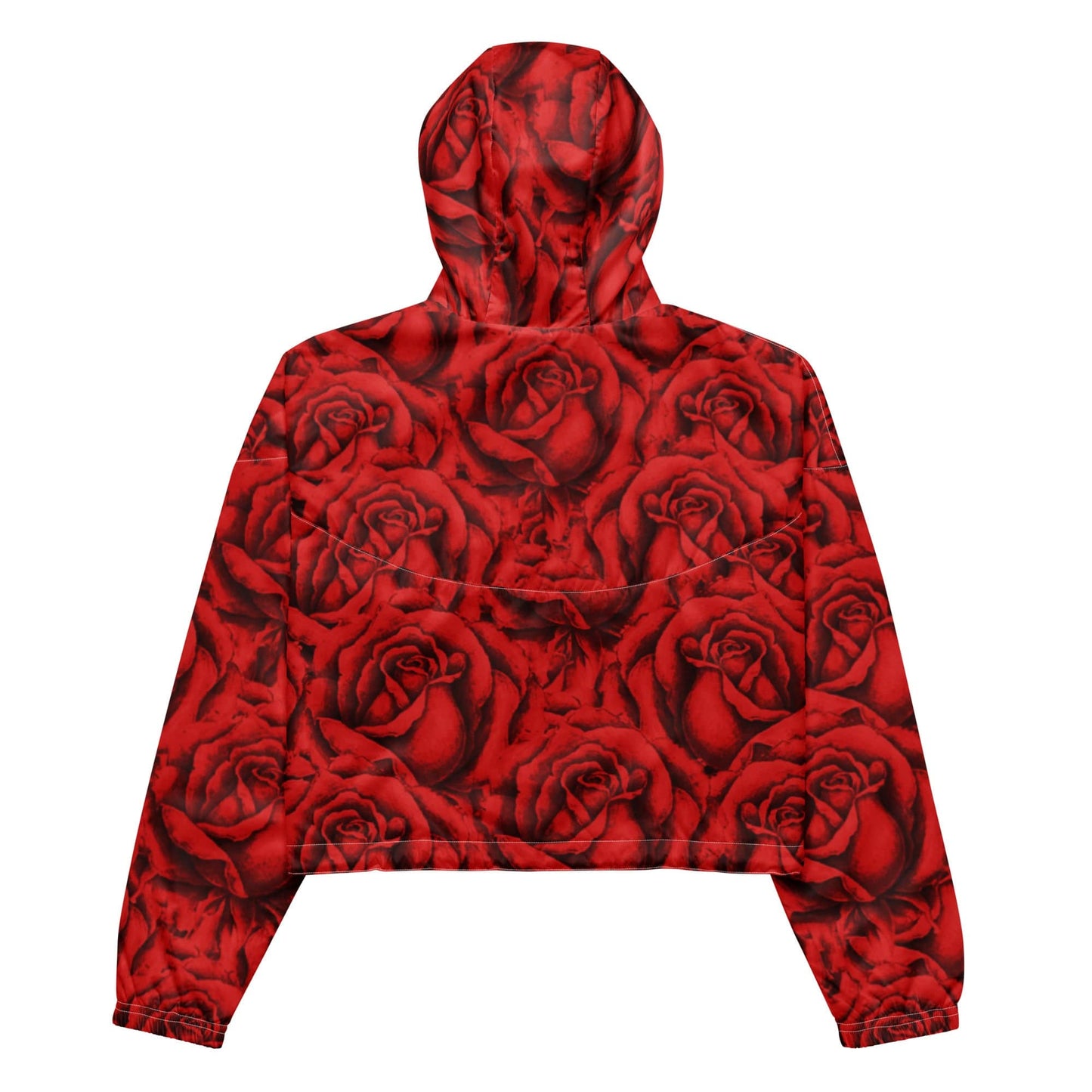 Red Garden Cropped Windbreaker