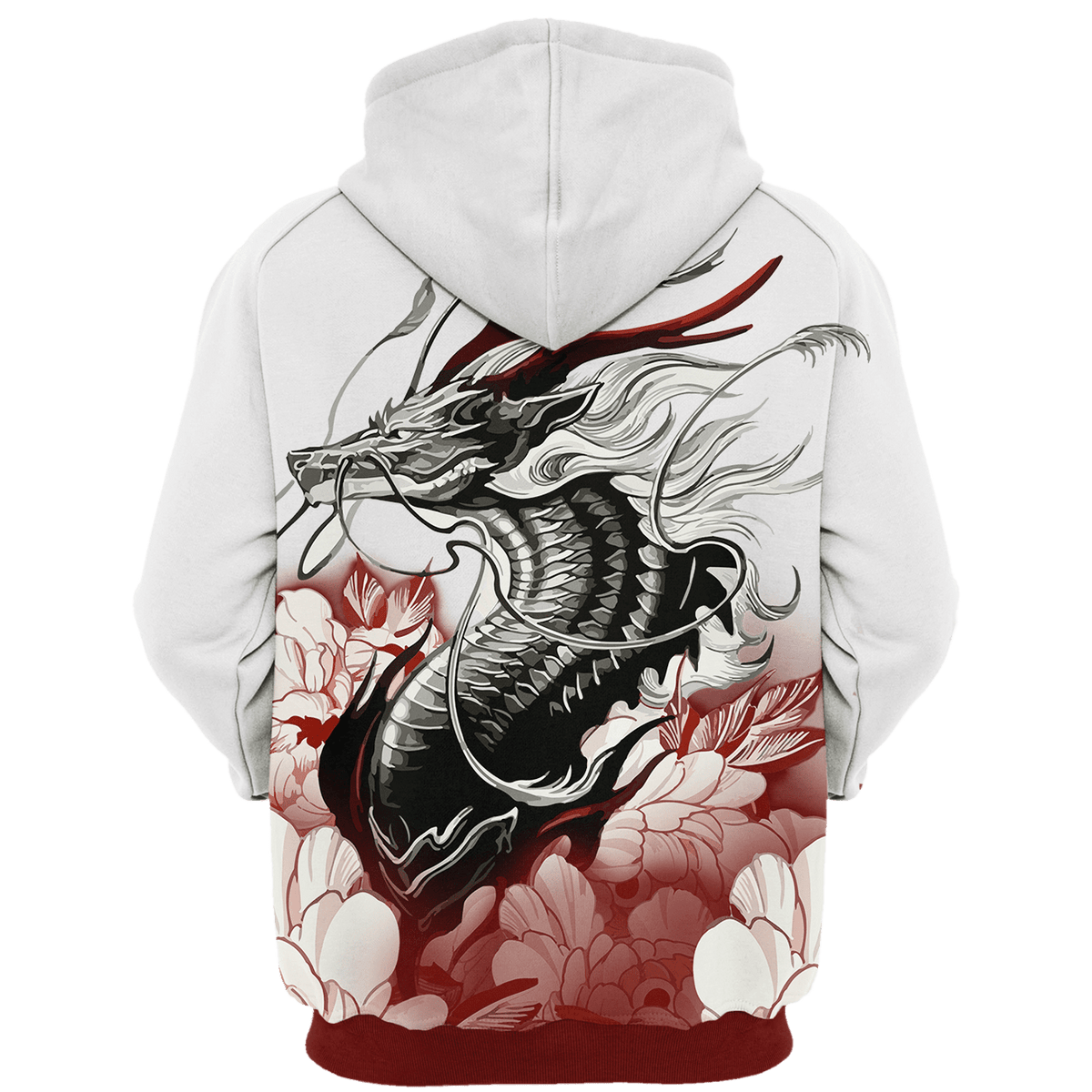 Japanese Dragon Hoodie Women Hoodies Hoodies for Men Black Asus