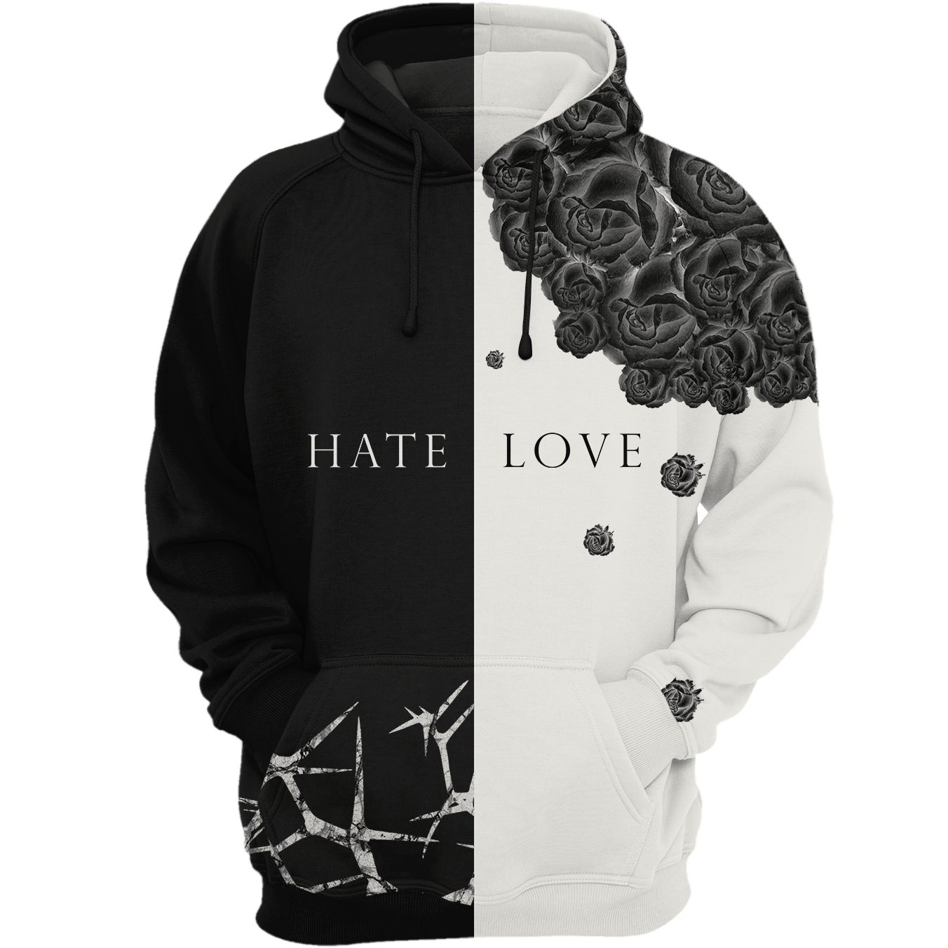 Love-Hate | Women Hoodies | Hoodies for Men – Black Asus