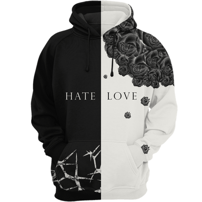  Black Asus | Online Clothing Store | Love-Hate Hoodie